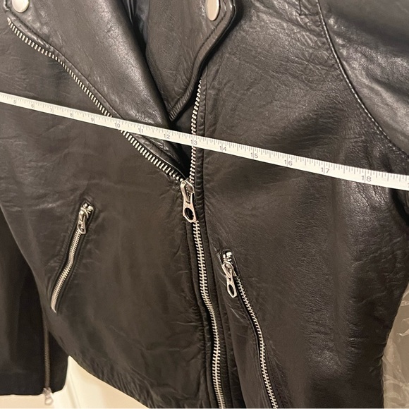 NWOT Madewell Washed Leather Motorcycle Jacket - Picture 16 of 16